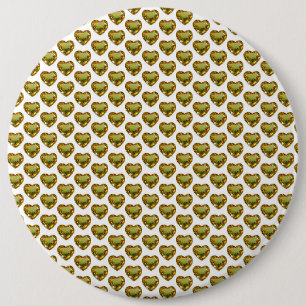 Botón Gemstone del patrón cardíaco