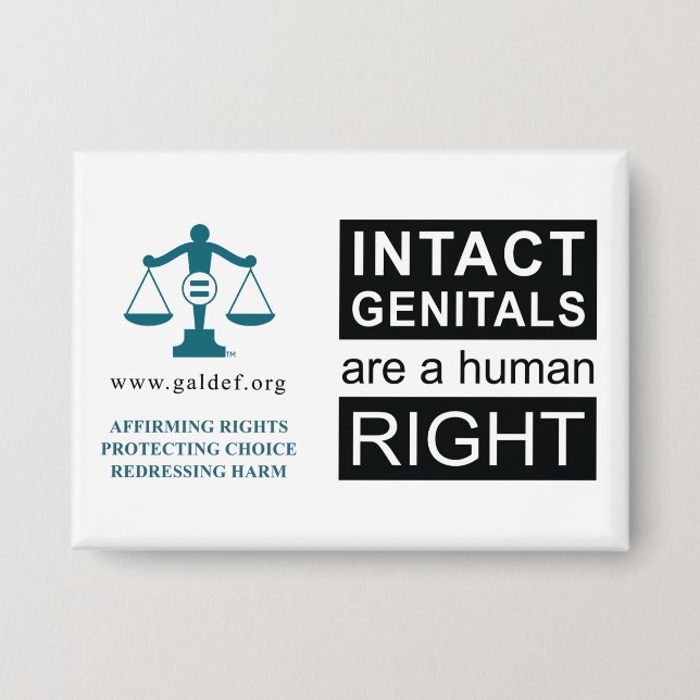 Botón - Genitales intactos (Anverso)