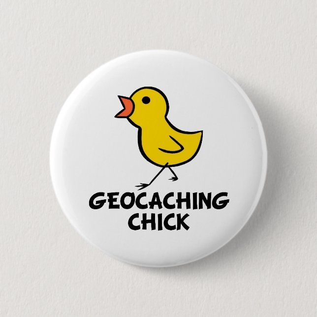 botón Geocaching Chick (Anverso)
