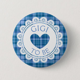 botón Gigi tocado azul para ser