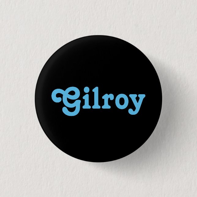 Botón Gilroy (Anverso)