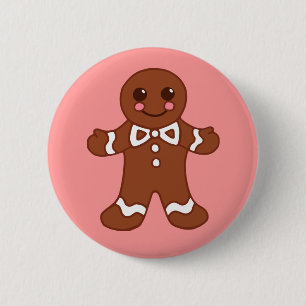 Botón Gingbread Man