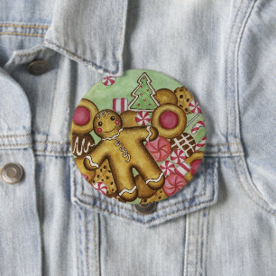 botón Gingerbread para navidades
