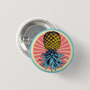 botón giratorio retro de piña hacia abajo