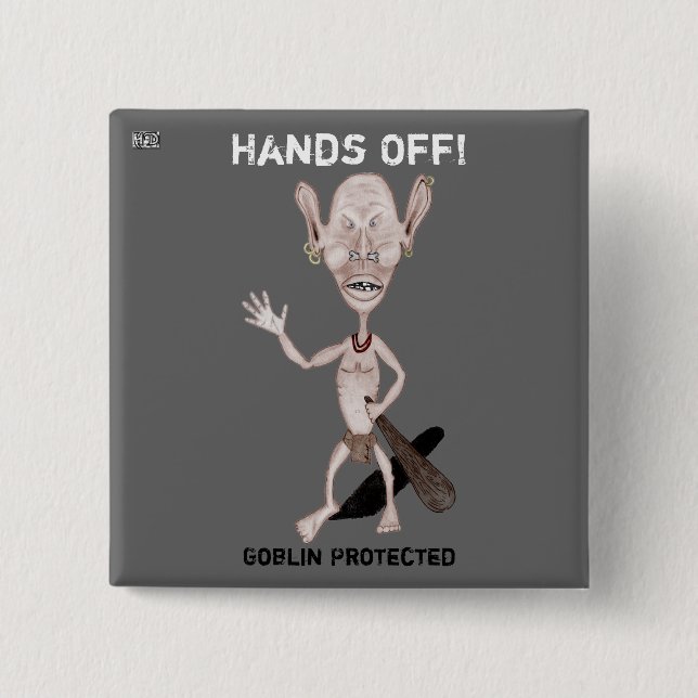 botón Goblin enojado (Anverso)