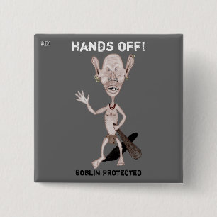 botón Goblin enojado