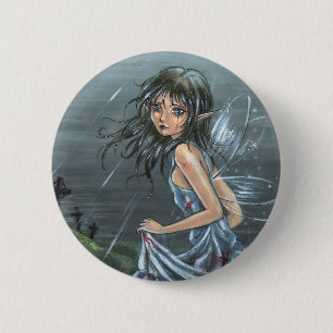 Botón gótico de despedida de la sonrisa pasada