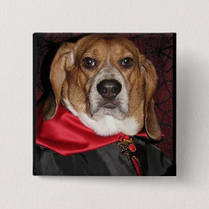 Botón gótico de Dogula del beagle