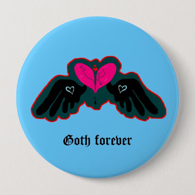 botón gótico para siempre (Anverso)