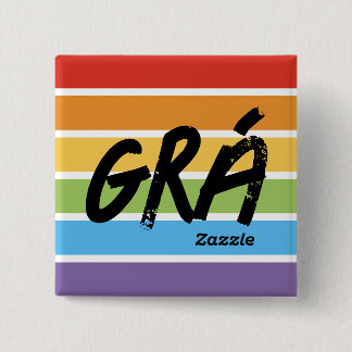 Botón Grá de Zazzle