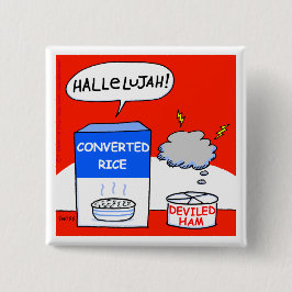 Botón gracioso del Personalizado del humor cristia