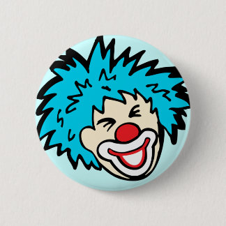 botón gráfico de payaso en azul claro