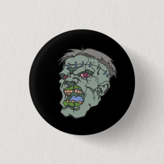 Botón gráfico joven de Frankenstein Pinback
