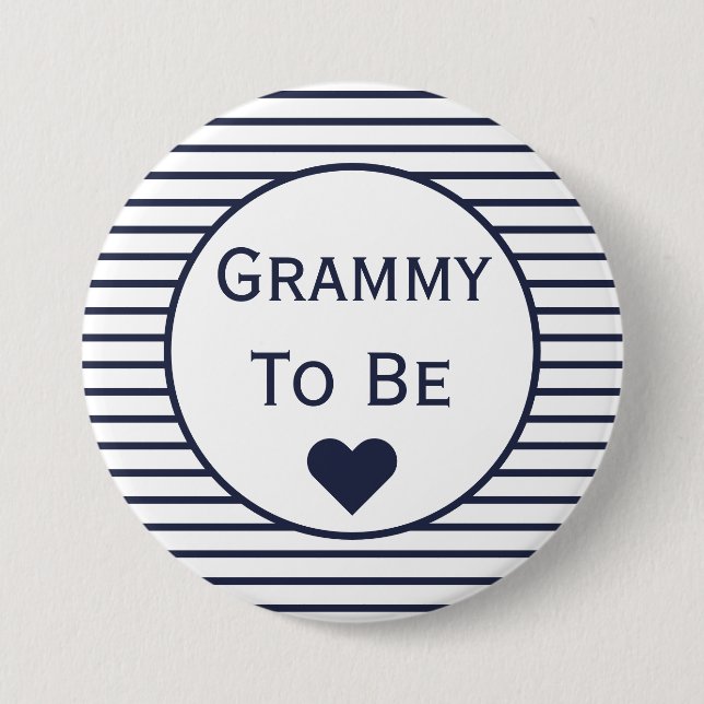 botón Grammy To Be Baby Shower (Anverso)