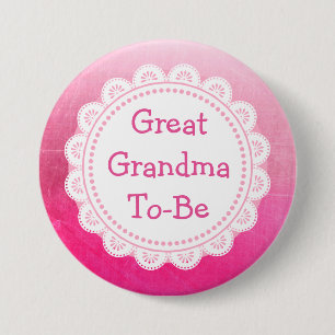 Botón Gran Abuela para ser Baby Shower