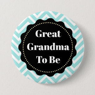 botón Gran Abuela para ser Chevron Baby Shower