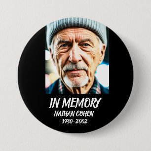 BOTÓN GRANDE DE FOTO PERSONALIZADA PARA FUNERAL EN