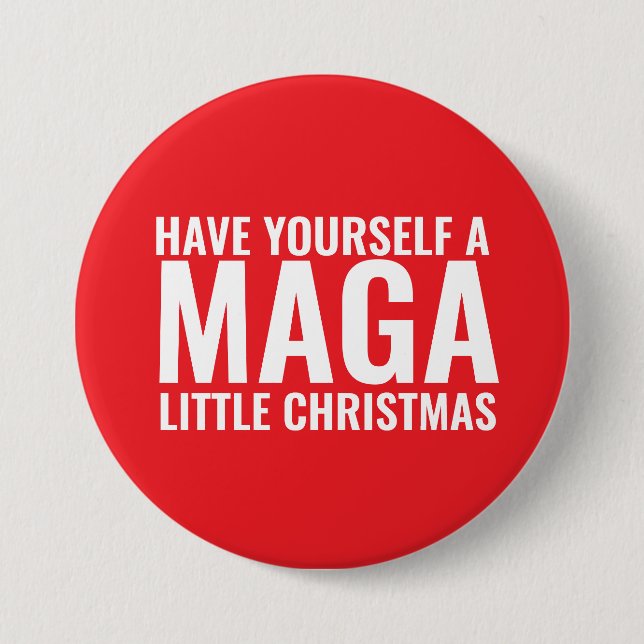BOTÓN GRANDE DE LOS NAVIDADES TRUMP (Anverso)