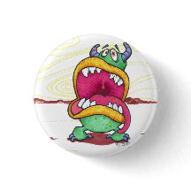 Botón grande del monstruo de la boca