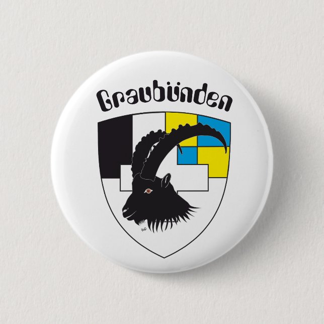 botón Graubuenden Schweiz (Anverso)