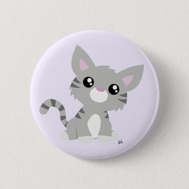 botón Gray Kitty (Anverso)