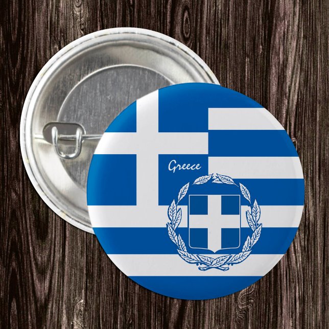 Botón Grecia, moda de bandera griega patriótica (Subido por el creador)