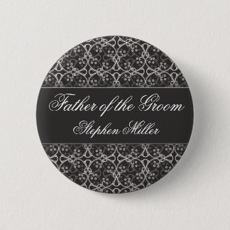 Botón gris del banquete de boda del racimo de la
