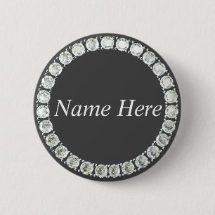 botón gris diamantes de imitación de personaliza