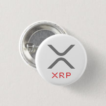 Botón gris y rojo de la ondulación de XRP del