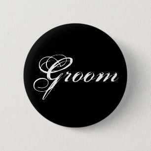 Botón Groom en negro