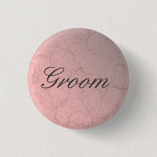 botón Groom grunge rosado