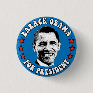 Botón Groovy Obama Presidente