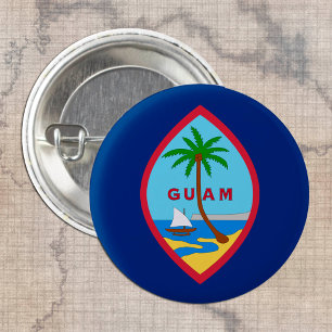 Botón Guam, moda patriótica de la bandera de Guyan