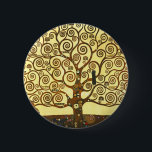Botón Gustav Klimt Tree of Life<br><div class="desc">Botón Gustav Klimt Tree of Life. Una pintura simbólica de la fase dorada de Gustav Klimt terminada en 1909. Un gran regalo para los fanáticos del arte nouveau,  Gustav Klimt,  y la pintura simbólica.</div>