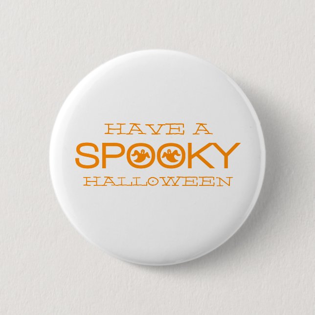 botón Halloween de la tipografía radiante (Anverso)
