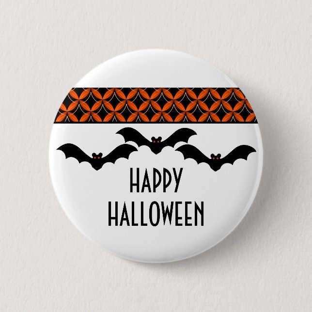 botón Halloween de Uptown Glam Bats (Anverso)
