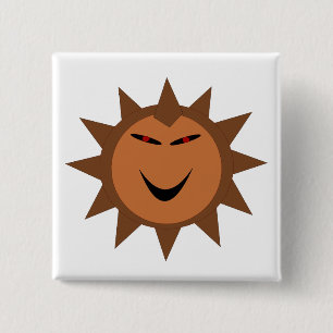 Botón Halloween del Gótico Kawaii de Hedgehog Mal