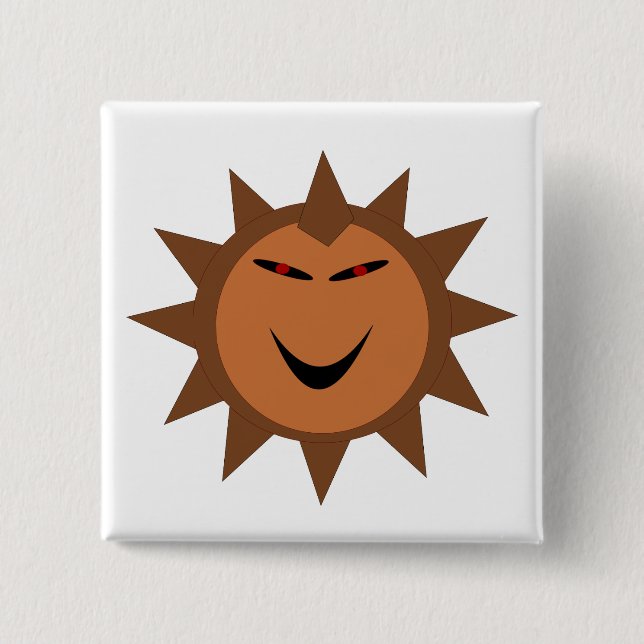 Botón Halloween del Gótico Kawaii de Hedgehog Mal (Anverso)