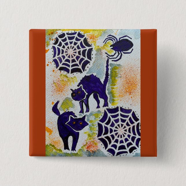 botón Halloween encantado (Anverso)