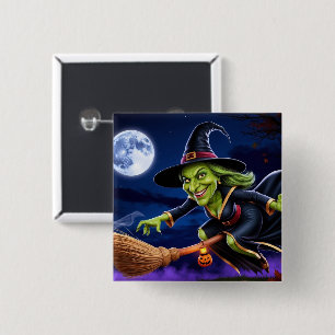 botón Halloween/Witch