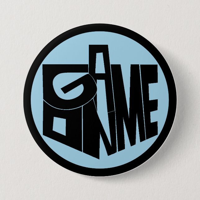 Botón Hanukkah, juego en Dreidel negro (Anverso)