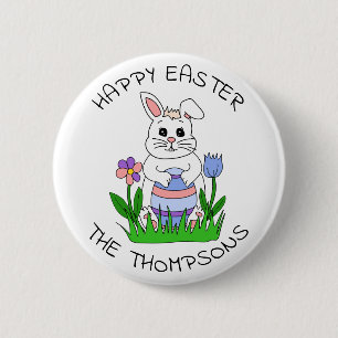 botón Happy Easter personalizado