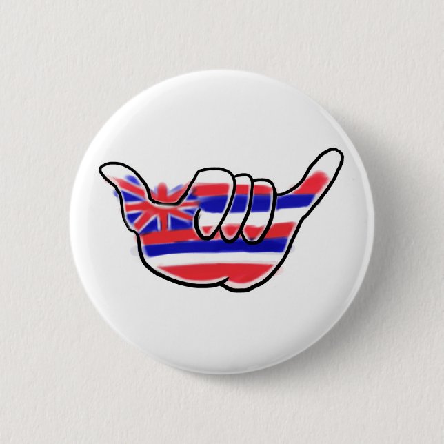 Botón hawaiano del símbolo de la bandera del (Anverso)