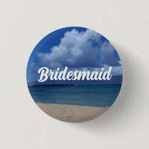 botón Hawaii Ocean View Bridesmaid