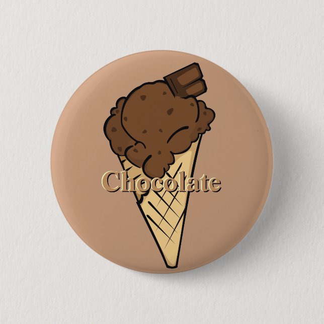 botón helado de chocolate (Anverso)