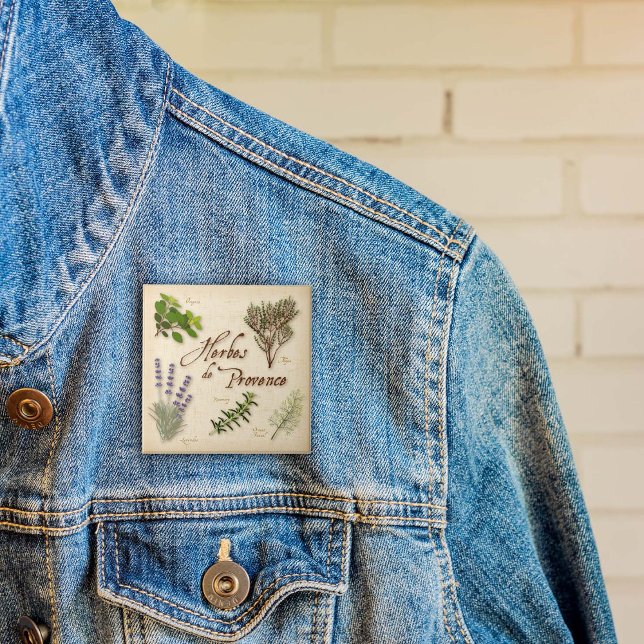 botón Herbes de Provence (Herbes de Provence Button with rosemary, sweet lavender, fennel, oregano and thyme. )