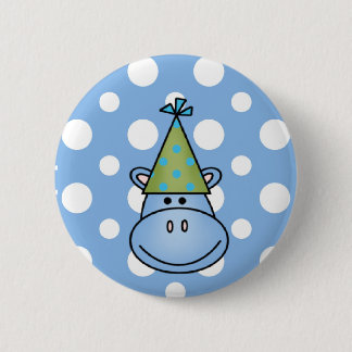 botón Hippo azul