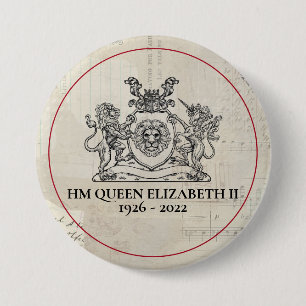 Botón HM Queen Elizabeth II 1926-2022