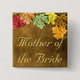 botón Hojas de otoño