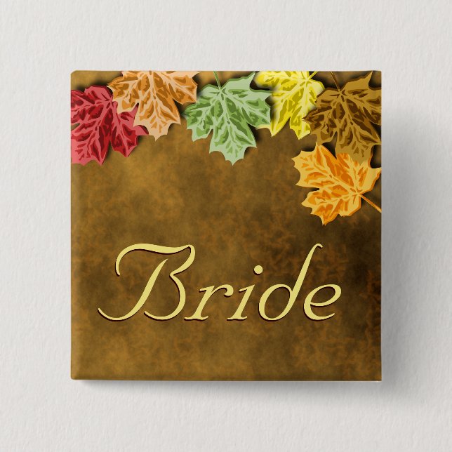 botón Hojas de otoño (Anverso)